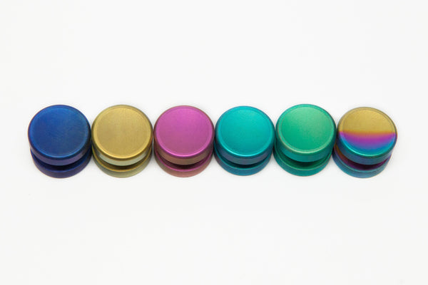 Torqbar® Tall CP2 Titanium Button Anodized - BUTITLBBTAN