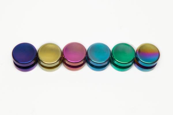 Torqbar® Tall CP2 Titanium Button Polished Anodized - BUTITLPOLAN